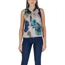 Rinascimento Sommerbluse in Grün mit Blumenmuster, Größe L