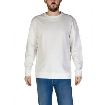 Hamaki-ho Herbstwärme Herren Fleecepullover - Weiß, 100% Bau, Größe XXL