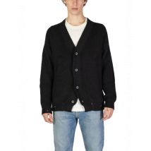 Underclub Classic Herren Cardigan V-Ausschnitt Schwarz, Größe XL