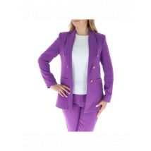 Sol Wears Women Sol Wears Violetter Damenblazer für Frühling, Größe 40