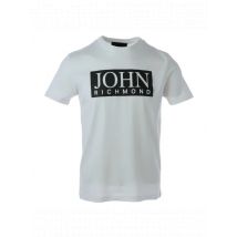 John Richmond Urban Chic Herren T-Shirt Baumwolle Weiß Frühj, Größe XXL