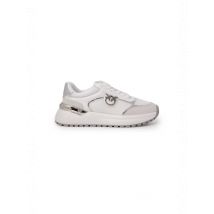 Pinko Damen Frühlings-Sneaker Weiß Leder, Größe 41