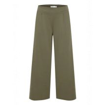 Ichi Cozy Green Wide-Leg Pants, Größe XS