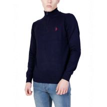 U.S. Polo Navy Herren Reißverschluss Pullover Baumwollmix, Größe S