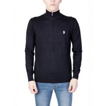 Uspolo Classic Herren Pullover Schwarz Baumwollmix, Größe XL