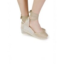 Espadrilles Planet-Deluxe Goldene Sommer- für Damen, Größe 40