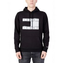 Tommy Hilfiger Fleece Hoodie Schwarz - Stilvoller Herbstbegleiter, Größe M