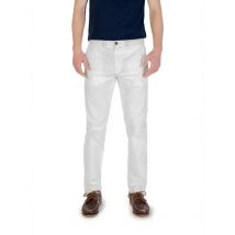 Borghese Slim Fit Herrenhose Weiß Baumwollmix Frühjahr/Somme, Größe 50
