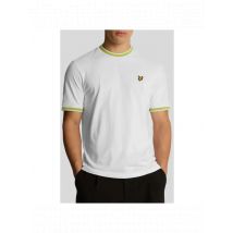 Lyle & Scott Frühlings-T-Shirt mit Grünakzenten, Größe L