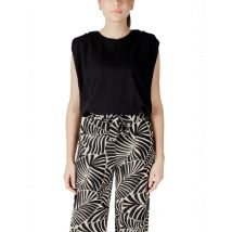 Jacqueline De Yong Sommer Top Schwarz Baumwolle, Größe S