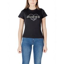 Guess Active Damen Glamour T-Shirt Schwarz, Größe M