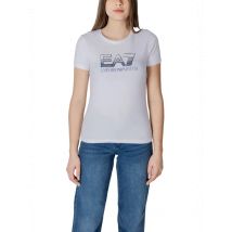 Ea7 Damen T-Shirt Weiß – Stilvoller Komfort für Frühling/Som, Größe XS