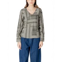 Jacqueline De Yong Frühling Bluse Grün Viskose Nylon, Größe M