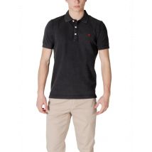 Replay Herren Poloshirt Schwarz 100% Baumwolle für Frühling/Sommer, Größe XL