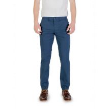 Borghese Herrenhose Blau Frühling Sommer Baumwolle Elasthan, Größe 44