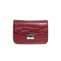 Egon Von Furstenberg Valery Rote Umhängetasche aus Polyureth