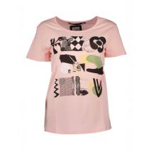 SILVIAN HEACH ** Rosa Collage T-Shirt**, Größe 2XS