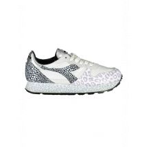 Diadora Leopard Kontrast Sneaker Weiß, Größe 36 ½