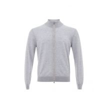 Elegant Gray Wool Gran Sasso Cardigan