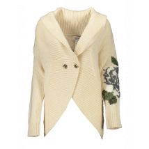 BLUGIRL Zeitloser V-Ausschnitt Cardigan Beige, Größe L