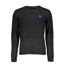 GIAN MARCO VENTURI Herren Langarmshirt Schwarz AU00593-FLORIANO_NERO_BLACK, Größe XL