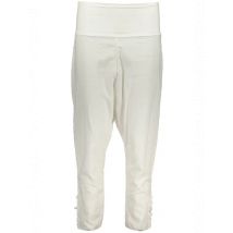 AGATHA Moderne Weiße Hose mit Hohem Bund und Bequemer Passfo, Größe S