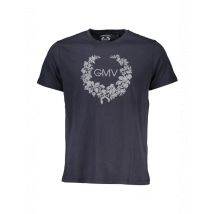 GIAN MARCO VENTURI Herren Kurzarm-T-Shirt Blau AU00783-ATTILIO_BLU_NIGHT-BLUE, Größe M