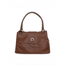 Lamarthe Elegante Damen Leder Schultertasche Braun