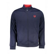 Gian Marco Venturi Fleece Zip Sweatshirt Navy, Größe M