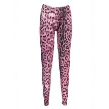 Cavalli Class Leopard Leggings Blau Pink, Größe L