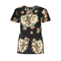 Cavalli Class Floral Rundhals TShirt, Größe XS