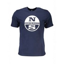 North Sails Marineblaues Segel-T-Shirt Kurzarm, Größe XL