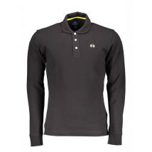 Elegantes La Martina Poloshirt Schwarz Herrenslimfit, Größe L
