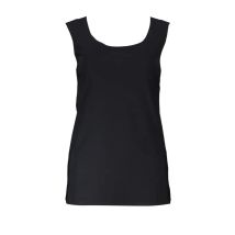 Patrizia Pepe Damen TANKTOP Schwarz CM3597JZ26_NEK103, Größe M