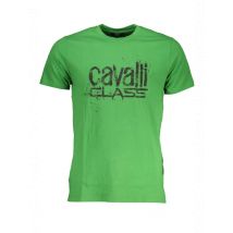 Cavalli Class Herren T-Shirt Grün QXT62PJD060_VE07334, Größe XL
