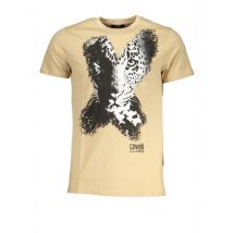 Cavalli Class Herren T-Shirt Beige QXT63AJD060_BE00503, Größe L