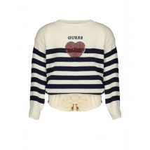 Gestreiftes Set: Langarm-Pullover & Hose mit Logo und Kontrastdetails, Größe 3-6M