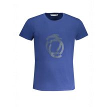 Kurzarm TShirt Rundhals Print Logo TRU1MTS01 BLDKBLU, Größe S