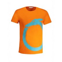 Kurzarm TShirt Rundhals Logo Orange TRU2MTS01, Größe XL