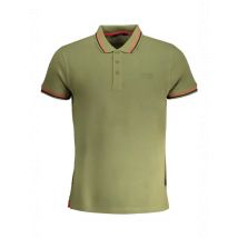 Kontrast Polohemd mit Stickerei und Logo, Größe M