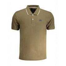 Kontrast Polo Regular Fit 2 Knöpfe Stickerei Logo, Größe M