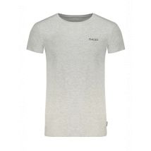 Gaudì TShirt Ton in Ton Kurzarm Rundhals Logo Grau, Größe M