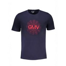 Kurzarm TShirt mit Rundhals und Logo Aufdruck, Größe M