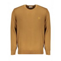 Bio-Baumwollpullover mit Rundhals und Logo, Größe 3XL