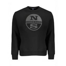 Gebürstetes Langarm-Rundhals-Sweatshirt mit Logo-Aufdruck, Größe 2XL