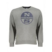 Gebürstetes Langarm-Rundhals-Sweatshirt mit Logo-Aufdruck, Größe S