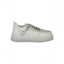Strass Sportschuh mit Stickerei 4cm Sohle, Größe 40