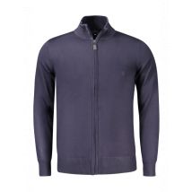 COVERI MOVING Stickerei Cardigan mit Reißverschluss und Logo, Größe L