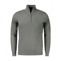 COVERI MOVING Reißverschluss-Logo-Pullover mit Stickerei, Größe M