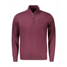 COVERI MOVING Pullover mit Stickerei und halbem Reißverschlu, Größe 2XL